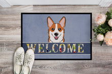 Load image into Gallery viewer, Red Corgi Welcome Doormat - 24x36 Decorative Floor Mat – Indoor/Outdoor Rug with Artistic Flair BB1440JMAT