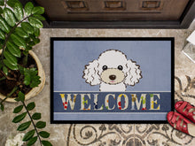 Load image into Gallery viewer, White Poodle Welcome Doormat - 24x36 Decorative Floor Mat – Indoor/Outdoor Rug with Artistic Flair BB1443JMAT