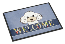Load image into Gallery viewer, White Poodle Welcome Doormat - 24x36 Decorative Floor Mat – Indoor/Outdoor Rug with Artistic Flair BB1443JMAT