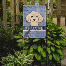 Load image into Gallery viewer, Buff Poodle Welcome Garden Flag – Decorative Outdoor Yard Flag BB1444GF