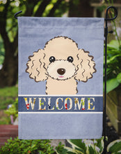 Load image into Gallery viewer, Buff Poodle Welcome Garden Flag – Decorative Outdoor Yard Flag BB1444GF