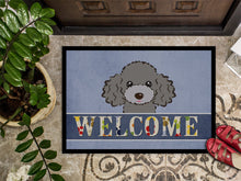 Load image into Gallery viewer, Silver Gray Poodle Welcome Doormat - 24x36 Decorative Floor Mat – Indoor/Outdoor Rug with Artistic Flair BB1445JMAT