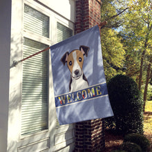 Load image into Gallery viewer, Jack Russell Terrier Welcome Flag Canvas House Size BB1447CHF