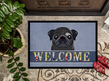 Load image into Gallery viewer, Black Pug Welcome Doormat - 24x36 Decorative Floor Mat – Indoor/Outdoor Rug with Artistic Flair BB1449JMAT