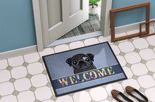 Load image into Gallery viewer, Black Pug Welcome Doormat - 24x36 Decorative Floor Mat – Indoor/Outdoor Rug with Artistic Flair BB1449JMAT