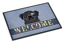 Load image into Gallery viewer, Black Pug Welcome Doormat - 24x36 Decorative Floor Mat – Indoor/Outdoor Rug with Artistic Flair BB1449JMAT