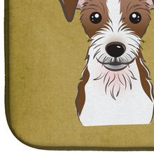 Load image into Gallery viewer, Jack Russell Terrier Spoiled Dog Lives Here Dish Drying Mat – Absorbent, Artistic Kitchen Essentials BB1450DDM