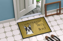 Load image into Gallery viewer, Boston Terrier Spoiled Dog Lives Here Doormat - 24x36 Decorative Floor Mat – Indoor/Outdoor Rug with Artistic Flair BB1451JMAT