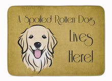 Load image into Gallery viewer, Golden Retriever Spoiled Dog Lives Here Machine Washable Memory Foam Mat BB1453RUG