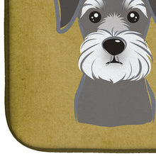 Load image into Gallery viewer, Schnauzer Spoiled Dog Lives Here Dish Drying Mat – Absorbent, Artistic Kitchen Essentials BB1454DDM