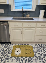 Load image into Gallery viewer, Pomeranian Spoiled Dog Lives Here Machine Washable Memory Foam Mat BB1455RUG
