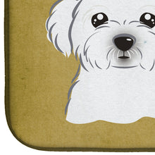 Load image into Gallery viewer, Maltese Spoiled Dog Lives Here Dish Drying Mat – Absorbent, Artistic Kitchen Essentials BB1456DDM