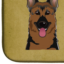 Load image into Gallery viewer, German Shepherd Spoiled Dog Lives Here Dish Drying Mat – Absorbent, Artistic Kitchen Essentials BB1459DDM