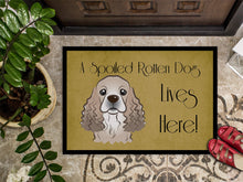 Load image into Gallery viewer, Cocker Spaniel Spoiled Dog Lives Here Doormat - 24x36 Decorative Floor Mat – Indoor/Outdoor Rug with Artistic Flair BB1464JMAT