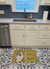 Load image into Gallery viewer, English Bulldog  Spoiled Dog Lives Here Machine Washable Memory Foam Mat BB1467RUG