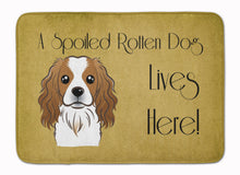 Load image into Gallery viewer, Cavalier Spaniel Spoiled Dog Lives Here Machine Washable Memory Foam Mat BB1472RUG