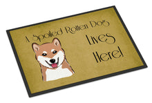 Load image into Gallery viewer, Shiba Inu Spoiled Dog Lives Here Doormat - 24x36 Decorative Floor Mat – Indoor/Outdoor Rug with Artistic Flair BB1473JMAT