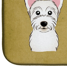Load image into Gallery viewer, Westie Spoiled Dog Lives Here Dish Drying Mat – Absorbent, Artistic Kitchen Essentials BB1474DDM