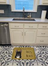 Load image into Gallery viewer, French Bulldog Spoiled Dog Lives Here Machine Washable Memory Foam Mat BB1475RUG