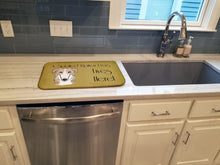 Load image into Gallery viewer, Borzoi Spoiled Dog Lives Here Dish Drying Mat – Absorbent, Artistic Kitchen Essentials BB1476DDM