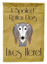 Load image into Gallery viewer, Saluki Spoiled Dog Lives Here Garden Flag – Funny Gold Background Dog Decor BB1477GF