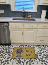 Load image into Gallery viewer, Weimaraner Spoiled Dog Lives Here Machine Washable Memory Foam Mat BB1479RUG