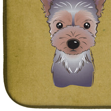 Load image into Gallery viewer, Yorkie Puppy Spoiled Dog Lives Here Dish Drying Mat – Absorbent, Artistic Kitchen Essentials BB1480DDM