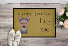 Load image into Gallery viewer, Yorkie Puppy Spoiled Dog Lives Here Doormat - 24x36 Decorative Floor Mat – Indoor/Outdoor Rug with Artistic Flair BB1480JMAT
