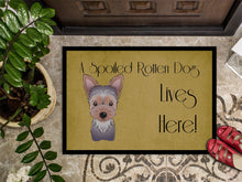 Load image into Gallery viewer, Yorkie Puppy Spoiled Dog Lives Here Doormat - 24x36 Decorative Floor Mat – Indoor/Outdoor Rug with Artistic Flair BB1480JMAT