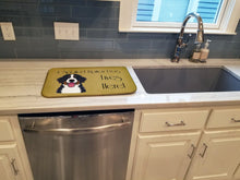 Load image into Gallery viewer, Bernese Mountain Dog Spoiled Dog Lives Here Dish Drying Mat – Absorbent, Artistic Kitchen Essentials BB1485DDM