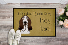Load image into Gallery viewer, Basset Hound Spoiled Dog Lives Here Doormat - 24x36 Decorative Floor Mat – Indoor/Outdoor Rug with Artistic Flair BB1491JMAT