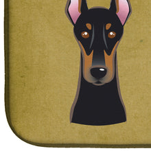 Load image into Gallery viewer, Doberman Spoiled Dog Lives Here Dish Drying Mat – Absorbent, Artistic Kitchen Essentials BB1493DDM