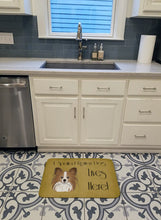 Load image into Gallery viewer, Papillon Spoiled Dog Lives Here Machine Washable Memory Foam Mat BB1496RUG