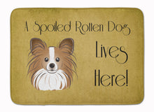 Load image into Gallery viewer, Papillon Spoiled Dog Lives Here Machine Washable Memory Foam Mat BB1496RUG
