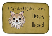 Load image into Gallery viewer, Chihuahua Spoiled Dog Lives Here Dish Drying Mat – Absorbent, Artistic Kitchen Essentials BB1499DDM