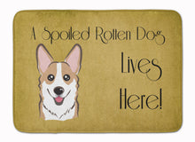 Load image into Gallery viewer, Sable Corgi Spoiled Dog Lives Here Machine Washable Memory Foam Mat BB1501RUG