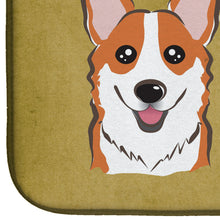 Load image into Gallery viewer, Red Corgi Spoiled Dog Lives Here Dish Drying Mat – Absorbent, Artistic Kitchen Essentials BB1502DDM