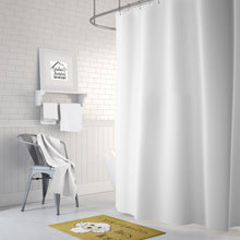 Load image into Gallery viewer, White Poodle Spoiled Dog Lives Here Machine Washable Memory Foam Mat BB1505RUG