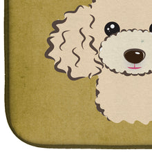 Load image into Gallery viewer, Buff Poodle Spoiled Dog Lives Here Dish Drying Mat – Absorbent, Artistic Kitchen Essentials BB1506DDM
