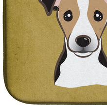 Load image into Gallery viewer, Jack Russell Terrier Spoiled Dog Lives Here Dish Drying Mat – Absorbent, Artistic Kitchen Essentials BB1509DDM