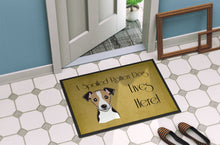 Load image into Gallery viewer, Jack Russell Terrier Spoiled Dog Lives Here Doormat - 24x36 Decorative Floor Mat – Indoor/Outdoor Rug with Artistic Flair BB1509JMAT