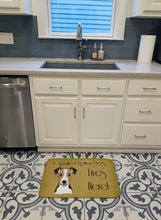 Load image into Gallery viewer, Jack Russell Terrier Spoiled Dog Lives Here Machine Washable Memory Foam Mat BB1509RUG