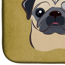 Load image into Gallery viewer, Fawn Pug Spoiled Dog Lives Here Dish Drying Mat – Absorbent, Artistic Kitchen Essentials BB1510DDM