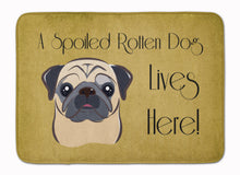 Load image into Gallery viewer, Fawn Pug Spoiled Dog Lives Here Machine Washable Memory Foam Mat
