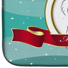 Load image into Gallery viewer, Maltese Merry Christmas Dish Drying Mat – Absorbent, Artistic Kitchen Essentials BB1518DDM