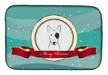 Load image into Gallery viewer, Bull Terrier Merry Christmas Dish Drying Mat – Absorbent, Artistic Kitchen Essentials BB1519DDM