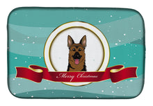 Load image into Gallery viewer, German Shepherd Merry Christmas Dish Drying Mat – Absorbent, Artistic Kitchen Essentials BB1521DDM