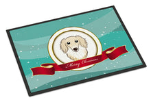 Load image into Gallery viewer, Longhair Creme Dachshund Merry Christmas Doormat - 24x36 Decorative Floor Mat – Indoor/Outdoor Rug with Artistic Flair BB1522JMAT