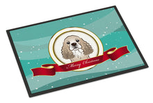 Load image into Gallery viewer, Cocker Spaniel Merry Christmas Doormat - 24x36 Decorative Floor Mat – Indoor/Outdoor Rug with Artistic Flair BB1526JMAT
