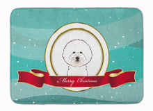 Load image into Gallery viewer, Bichon Frise Merry Christmas Machine Washable Memory Foam Mat BB1527RUG